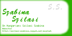 szabina szilasi business card